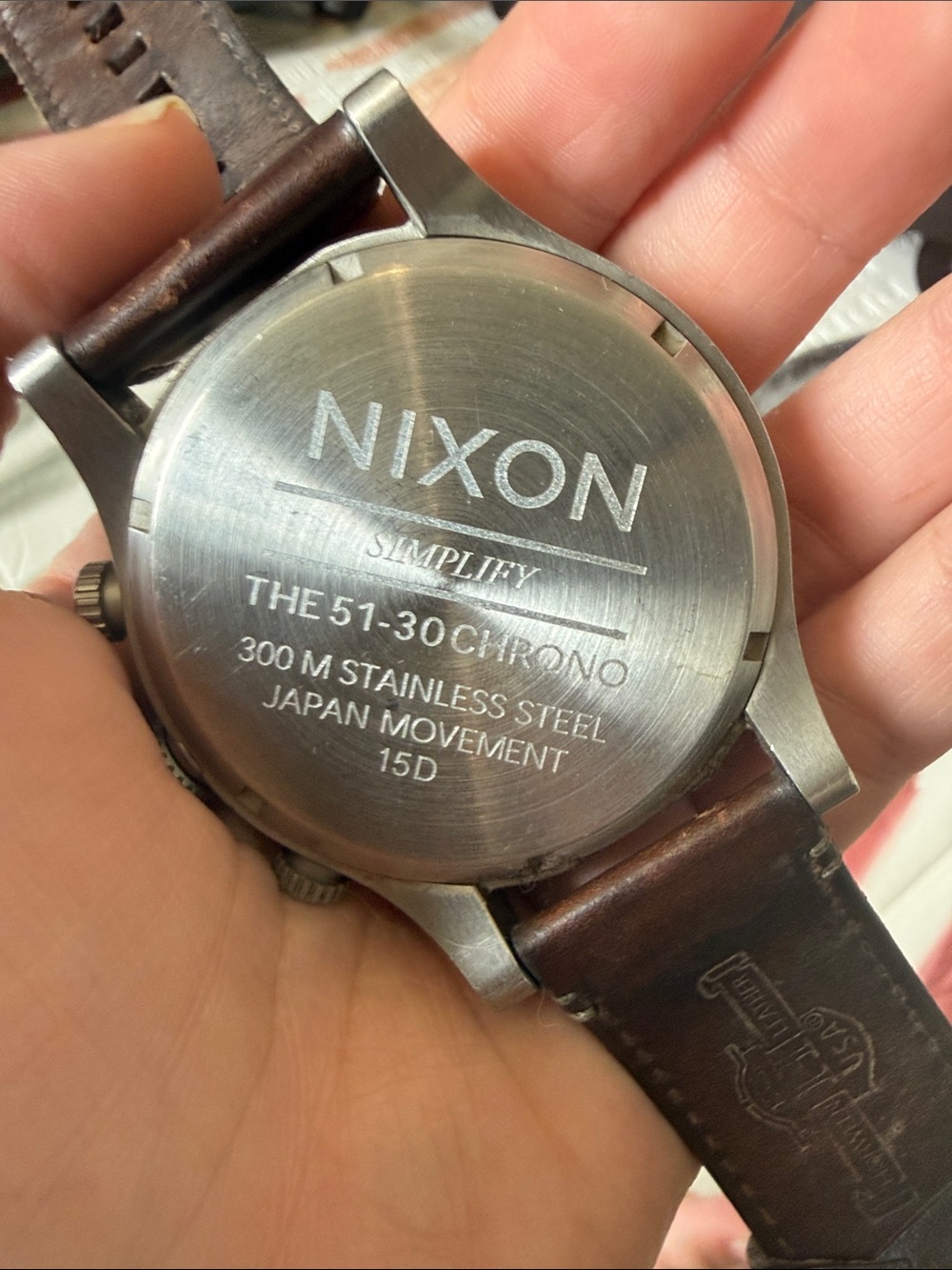 51-30 Chrono Leather Nixon Rose Gold - Picture 4 of 4